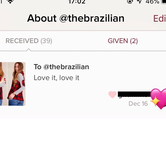 LAST ONE SIZE M❗️Buffalo plaid sweater elbow patch - Picture 8 of 8